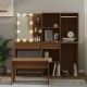 Sonata H Комплект тоалетка с LED, кафяв дъб, инженерно дърво