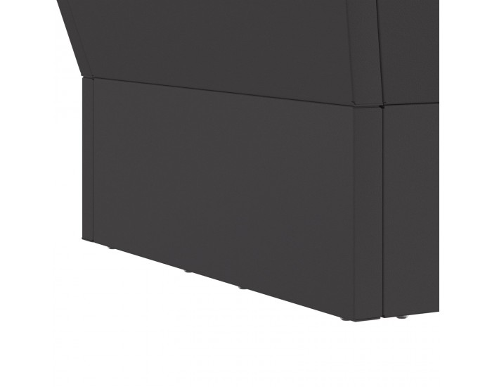 Sonata H Огнище Квадратно Черно 40x40x30 см Стомана
