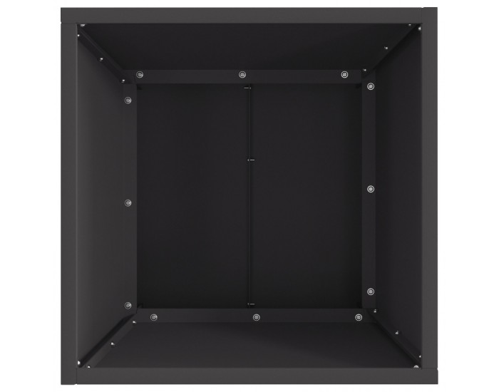 Sonata H Огнище Квадратно Черно 40x40x30 см Стомана