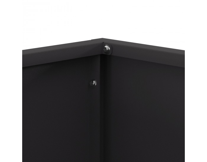 Sonata H Огнище Квадратно Черно 40x40x30 см Стомана