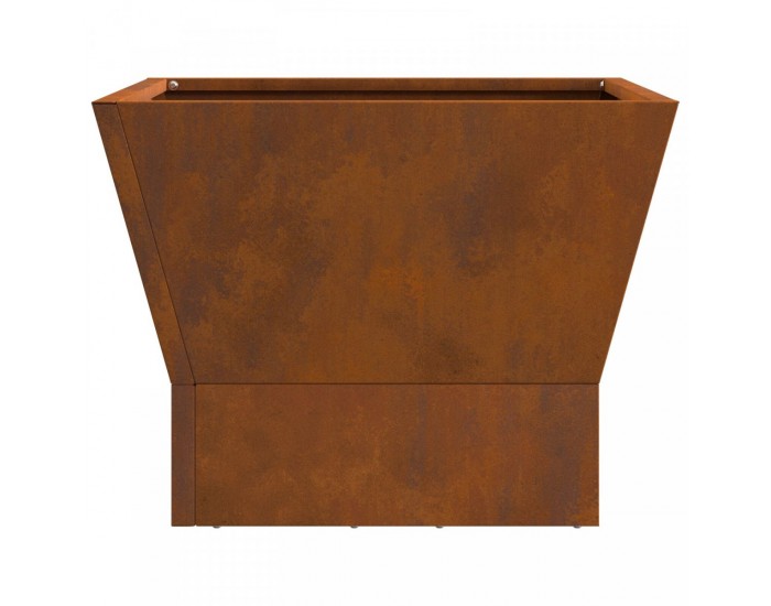 Sonata H Квадратно огнище 40x40x30 см Обветрена стомана