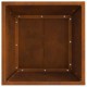 Sonata H Квадратно огнище 40x40x30 см Обветрена стомана