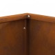 Sonata H Квадратно огнище 40x40x30 см Обветрена стомана