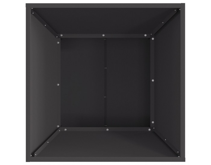 Sonata H Огнище Квадратно Черно 60x60x35 см Стомана