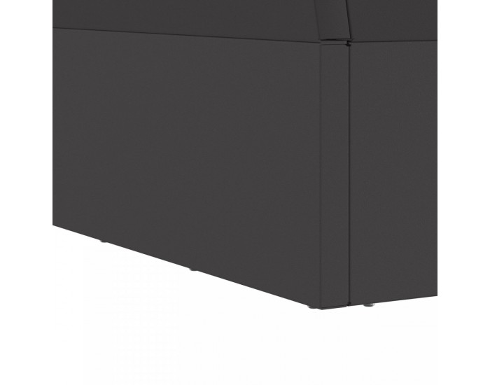 Sonata H Огнище Квадратно Черно 60x60x35 см Стомана