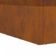 Sonata H Огнище квадратна кафява 60x60x35 см от обветрена стомана