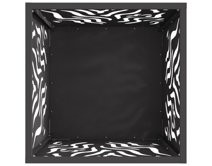 Sonata H Огнище Квадратно Черно 40x40x40 см Стомана