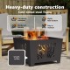 Sonata H Огнище Квадратно Черно 60x60x40 см Стомана