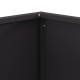 Sonata H Огнище Квадратно Черно 60x60x40 см Стомана