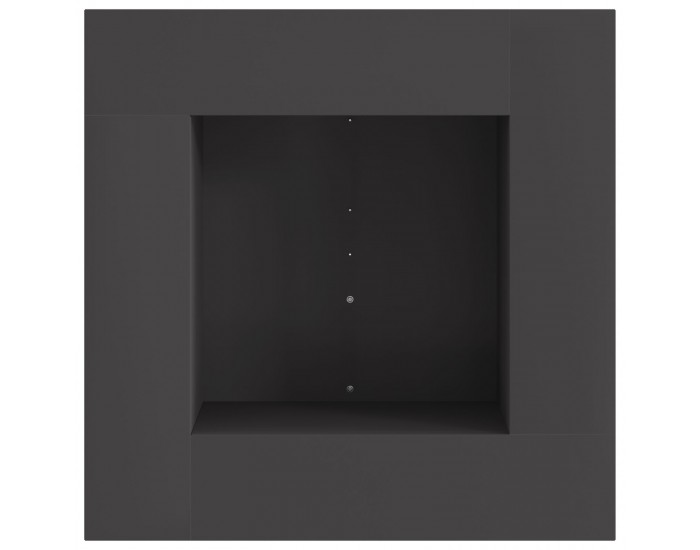 Sonata H Огнище Квадратно Червено 60x60x30 см Стомана