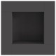 Sonata H Кладенец Черен 80x80x40 см Стомана