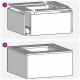 Sonata H Огнище Квадратна 80x80x40 см от Обветрена Стомана