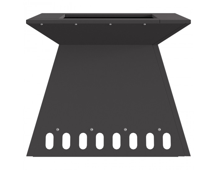 Sonata H Огнище Черно 48x48x40 см Стомана
