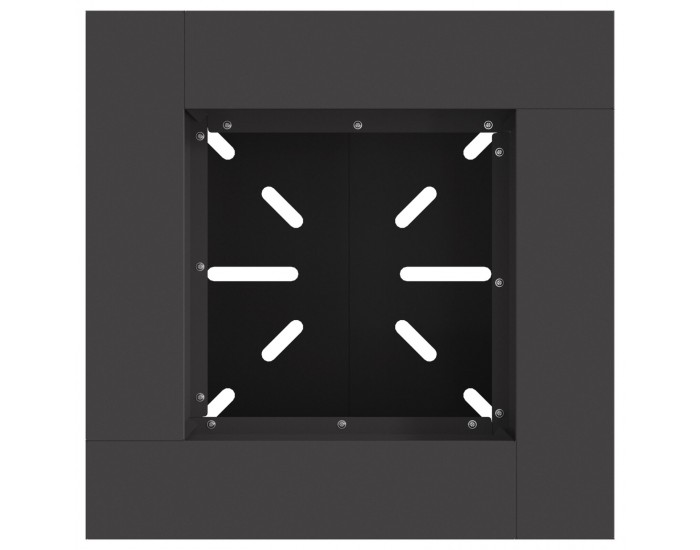 Sonata H Огнище Черно 48x48x40 см Стомана