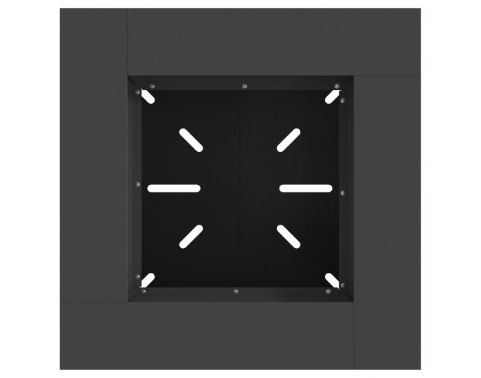 Sonata H Черно огнище 60x60x50 см Стомана