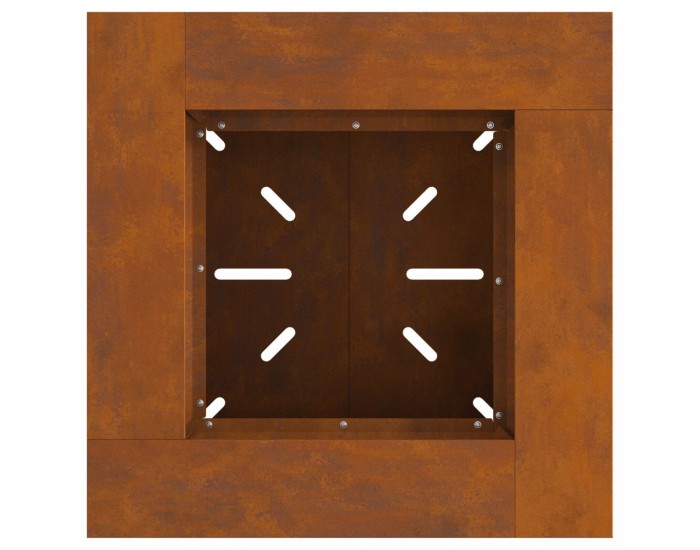 Sonata H Огнище 60x60x50 см, обветрена стомана
