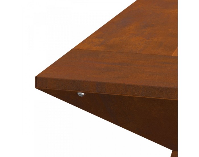 Sonata H Огнище 60x60x50 см, обветрена стомана
