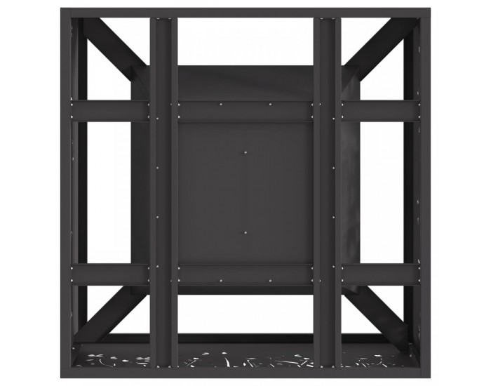 Sonata H Огнище Квадратно Черно 60x60x30 см Стомана