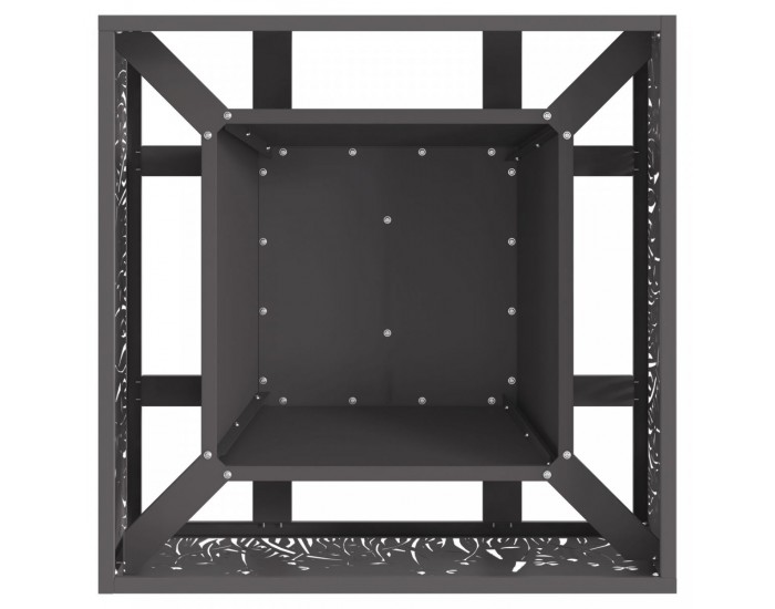 Sonata H Огнище Квадратно Черно 60x60x30 см Стомана