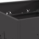 Sonata H Огнище Квадратно Черно 60x60x30 см Стомана