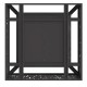 Sonata H Огнище Квадратно Черно 80x80x30 см Стомана