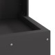 Sonata H Огнище Квадратно Черно 35x35x100 см Стомана