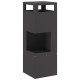 Sonata H Огнище Квадратно Черно 35x35x100 см Стомана