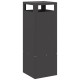 Sonata H Огнище Квадратно Черно 35x35x100 см Стомана