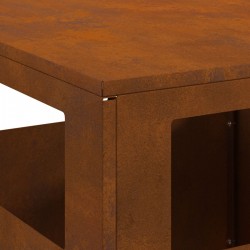 Sonata H Пожарна яма Квадратна 35x35x100 см от корозионноустойчива стомана - Pentru șeminee, coșuri de fum și sobe pe lemne