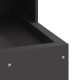 Sonata H Огнище Черно 50x50x100 см Стомана