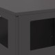 Sonata H Огнище Черно 50x50x100 см Стомана