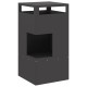 Sonata H Огнище Черно 50x50x100 см Стомана