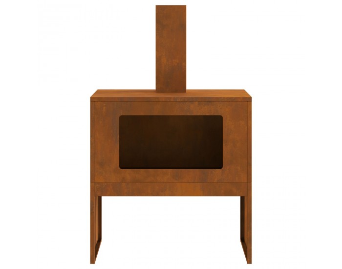 Sonata H Огнище с комин 60x40x96 см от Weathering Steel