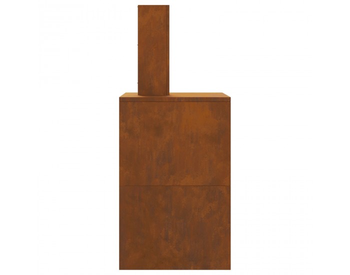 Sonata H Огнище с комин 60x40x96 см от Weathering Steel