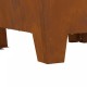 Sonata H Квадратно Огнище 50x50x30 см от Обветрена Стомана