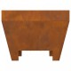 Sonata H Квадратно Огнище 50x50x30 см от Обветрена Стомана
