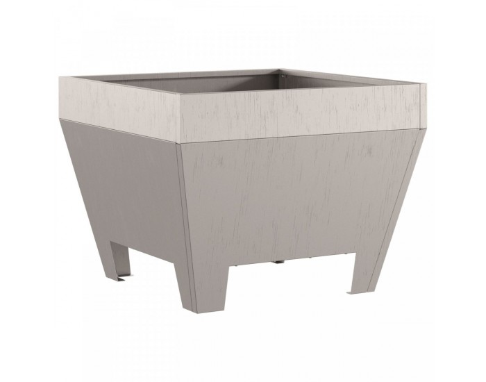 Sonata H Квадратно Огнище 50x50x30 см от Обветрена Стомана