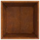Sonata H Квадратно Огнище 50x50x30 см от Обветрена Стомана