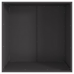 Sonata H Черно квадратно огнище 80x80x43 см от стомана - Pentru șeminee, coșuri de fum și sobe pe lemne