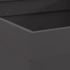 Sonata H Черно квадратно огнище 80x80x43 см от стомана