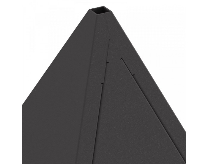 Sonata H Огнище Пирамида Черно 50x50x51 см Стомана