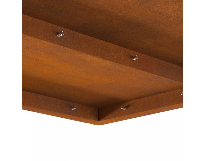 Sonata H Квадратно Огнище 60x60x30 см от Weathering Steel