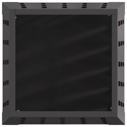 Sonata H Квадратно огнище Черно 50x50x70 см Стомана - Pentru șeminee, coșuri de fum și sobe pe lemne