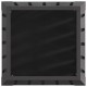 Sonata H Квадратно огнище Черно 50x50x70 см Стомана