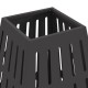 Sonata H Квадратно огнище Черно 50x50x70 см Стомана