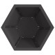 Sonata H Огнище Шестоъгълно Черно 50x50x40 см Стомана