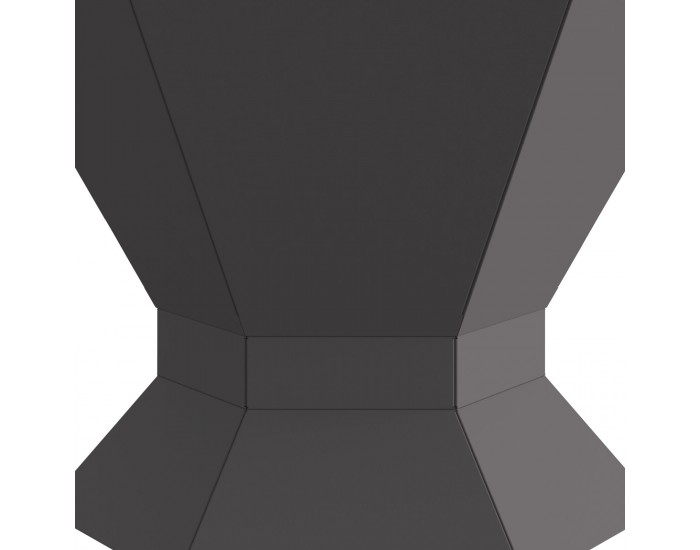 Sonata H Огнище Шестоъгълно Черно 50x50x40 см Стомана