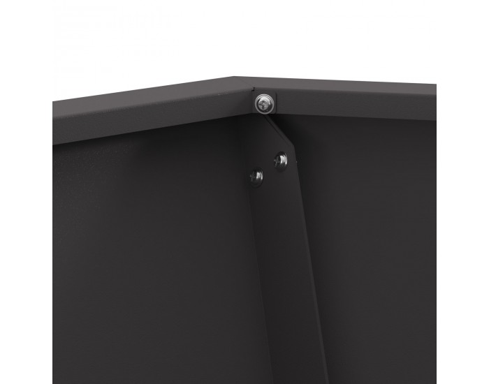 Sonata H Огнище Шестоъгълно Черно 50x50x40 см Стомана