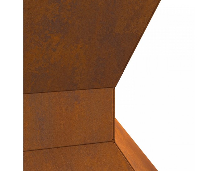 Sonata H Огнище Хексагонално 50x50x40 см От бурен стомана