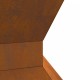 Sonata H Огнище Хексагонално 50x50x40 см От бурен стомана